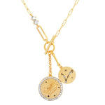 TAI JEWELRY | Double Coin Zodiac Necklace | Necklace |