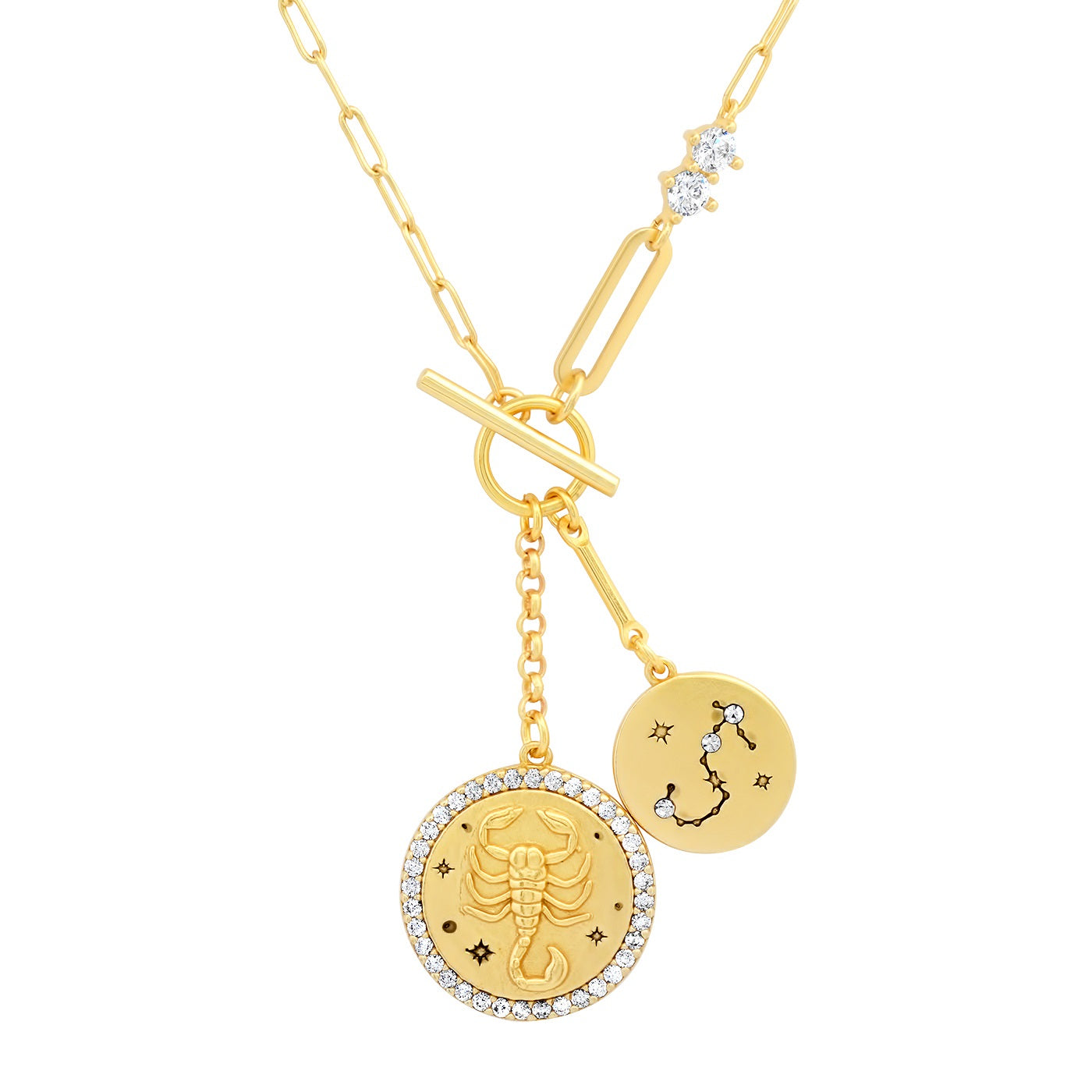 TAI JEWELRY | Double Coin Zodiac Necklace | Necklace |