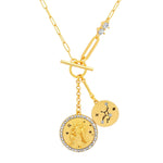TAI JEWELRY | Double Coin Zodiac Necklace | Necklace |
