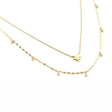 TAI JEWELRY | Double Layer Starburst Necklace | Necklace |