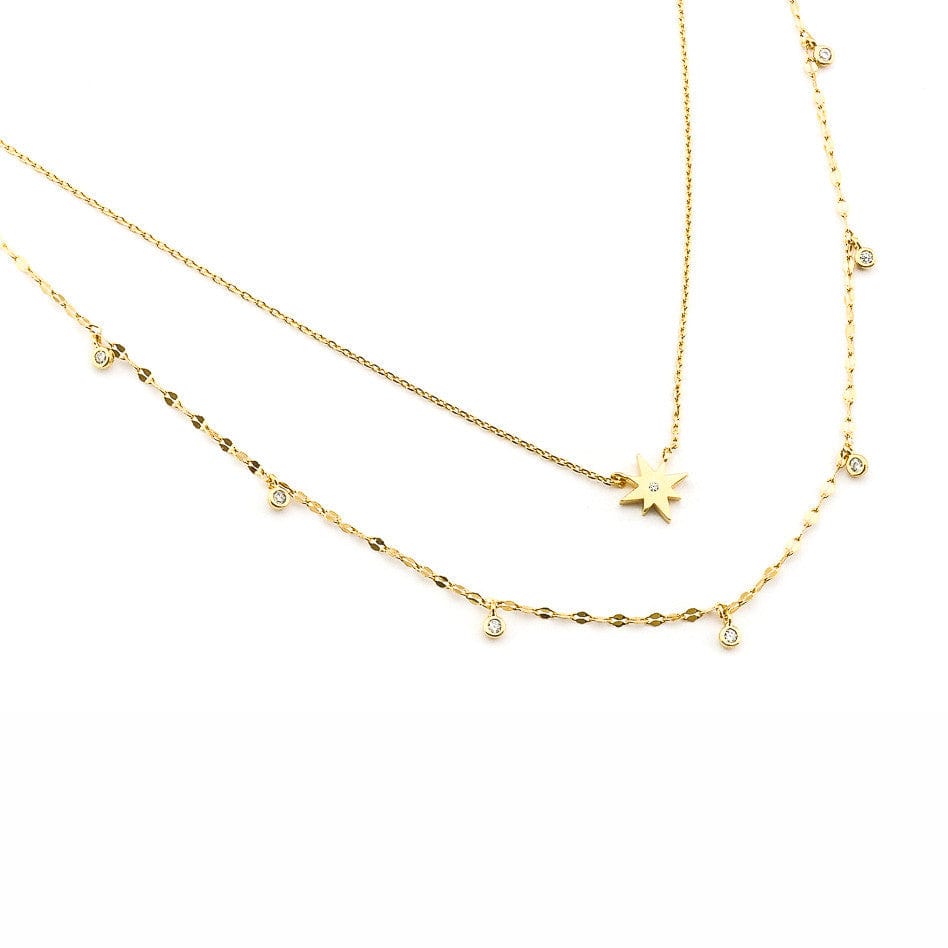 TAI JEWELRY | Double Layer Starburst Necklace | Necklace |