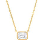 TAI JEWELRY | East West Gemstone Bezel Necklace | Necklace |