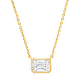 TAI JEWELRY | East West Gemstone Bezel Necklace | Necklace |