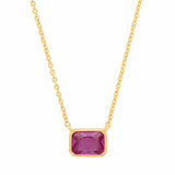 TAI JEWELRY | East West Gemstone Bezel Necklace | Necklace |