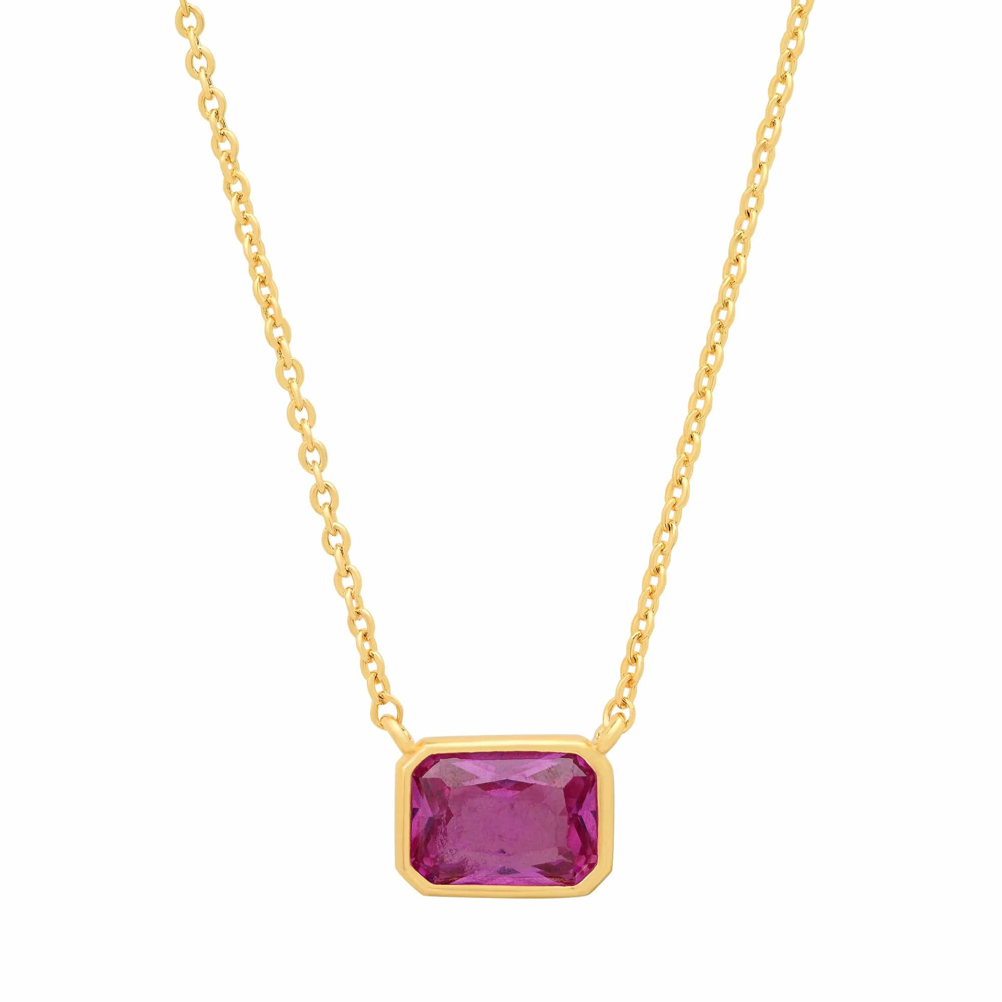 TAI JEWELRY | East West Gemstone Bezel Necklace | Necklace |