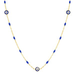 TAI JEWELRY | Lucky Blue Beaded Evil Eye Necklace | Necklace |