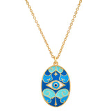 TAI JEWELRY | Evil Eye Waves Pendant Necklace | Necklace |