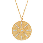 TAI JEWELRY | Gold Coin Eye Pendant | Necklace |