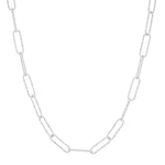 TAI JEWELRY Necklace SILVER Gold Hammered Paper Clip Chain
