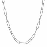 TAI JEWELRY Necklace Silver Ox Gold Hammered Paper Clip Chain