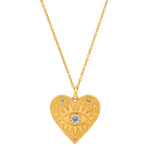 TAI JEWELRY | Gold Heart Evil Eye Necklace | Necklace |