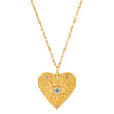TAI JEWELRY | Gold Heart Evil Eye Necklace | Necklace |