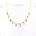 TAI JEWELRY Necklace Gold Necklace With Stationed Charms