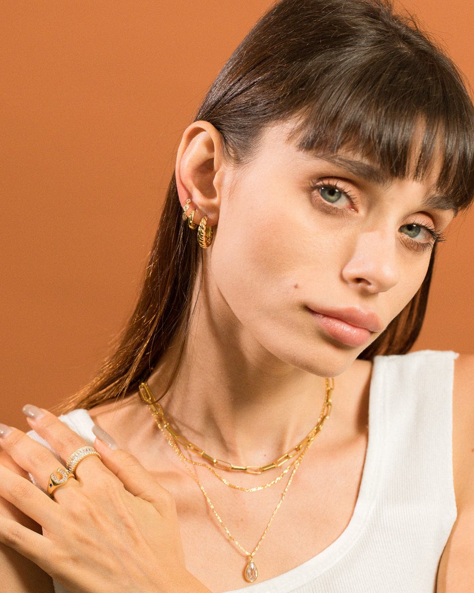 TAI JEWELRY | Gold Paper Clip Chain | Necklace |