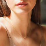 TAI JEWELRY | Gold Vermeil Chain with Single CZ Accent | Necklace |