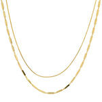 TAI JEWELRY Necklace Gold Vermeil Double Chain Necklace