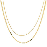 TAI JEWELRY Necklace Gold Vermeil Double Chain Necklace