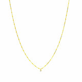 TAI JEWELRY | Gold Vermeil Enamel Necklace with Yellow CZ Charms | Necklace |
