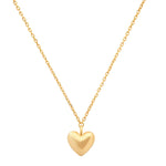 TAI JEWELRY | Gold Vermeil Puffed Heart Pendant Necklace | Necklace |