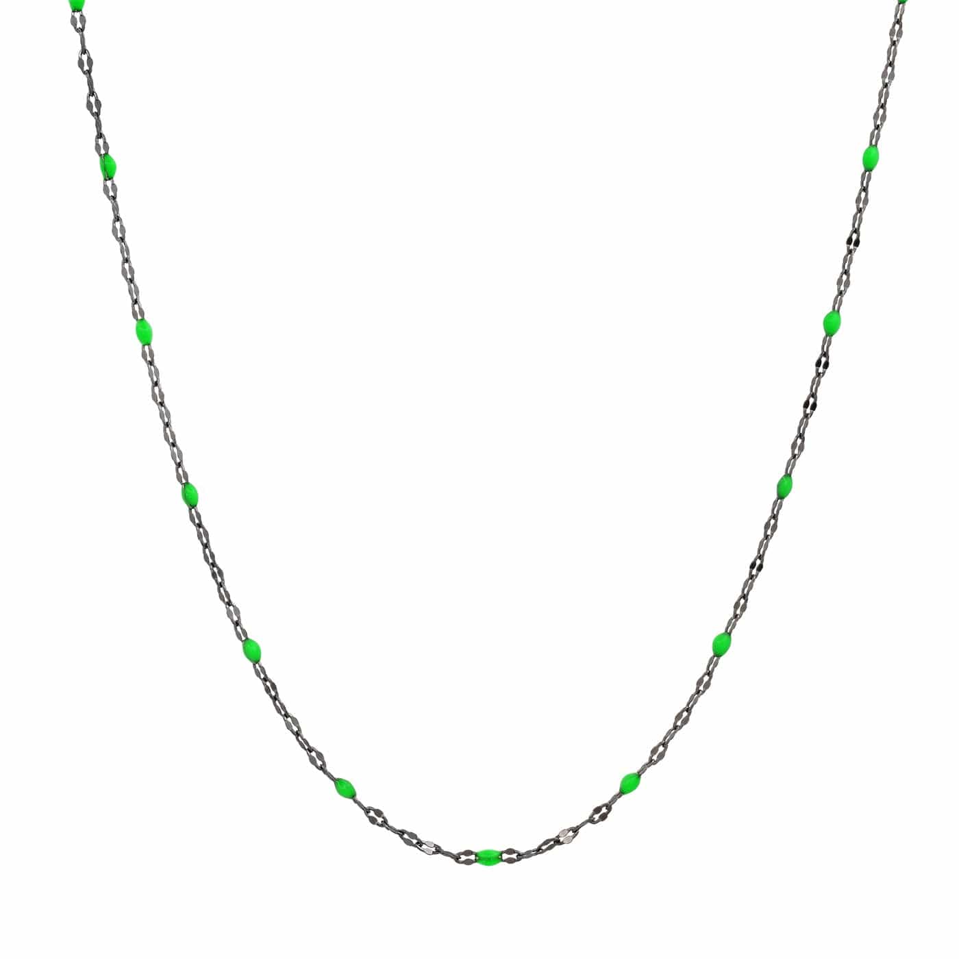 TAI JEWELRY | Gold Vermeil Sparkle Chain with Enamel Stations | Necklace |