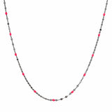 TAI JEWELRY | Gold Vermeil Sparkle Chain with Enamel Stations | Necklace |