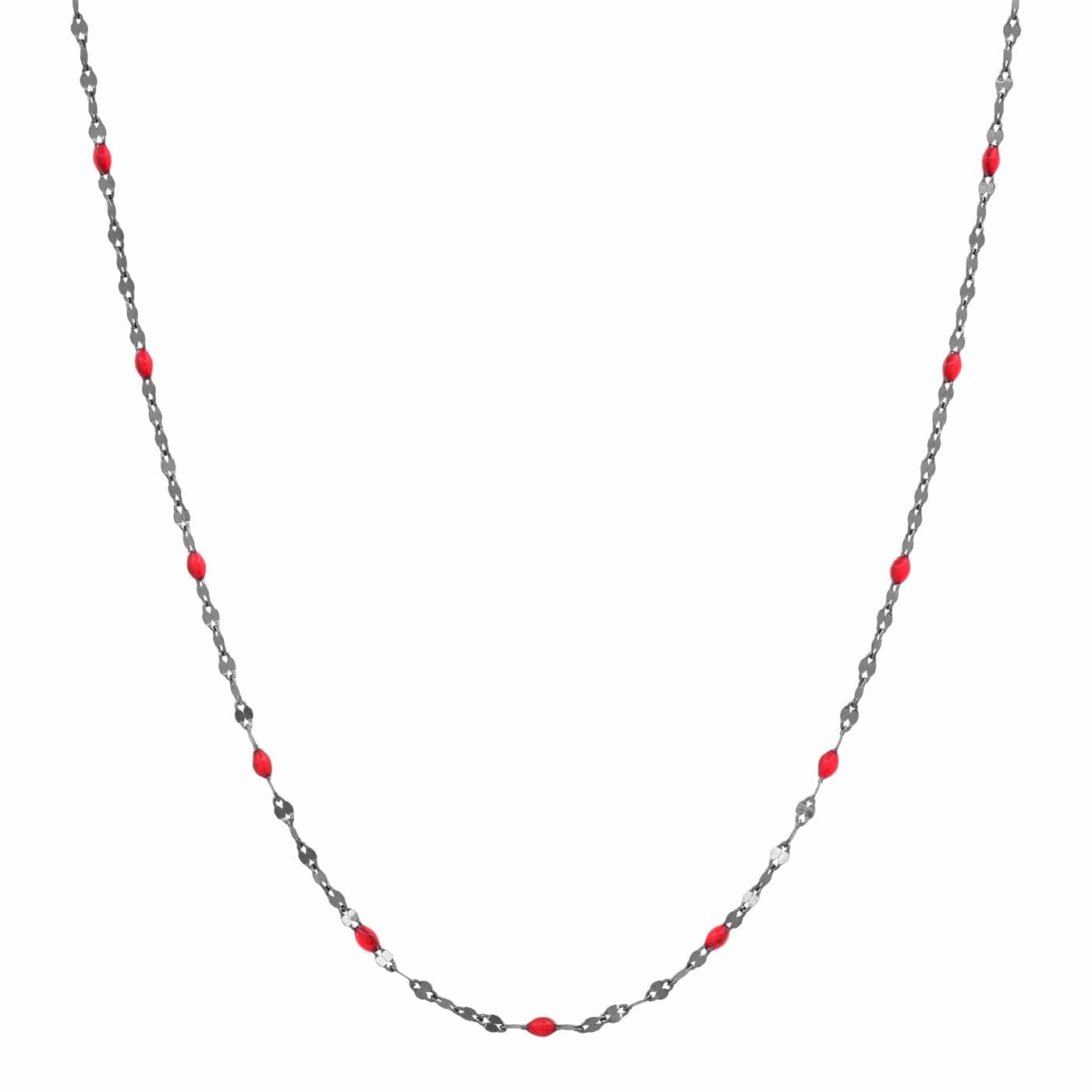 TAI JEWELRY | Gold Vermeil Sparkle Chain with Enamel Stations | Necklace |