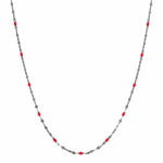 TAI JEWELRY | Gold Vermeil Sparkle Chain with Enamel Stations | Necklace |
