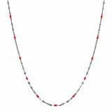 TAI JEWELRY | Gold Vermeil Sparkle Chain with Enamel Stations | Necklace |