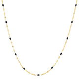 TAI JEWELRY | Gold Vermeil Sparkle Chain with Enamel Stations | Necklace |