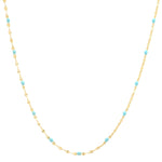 TAI JEWELRY | Gold Vermeil Sparkle Chain with Enamel Stations | Necklace |