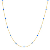 TAI JEWELRY | Gold Vermeil Sparkle Chain with Enamel Stations | Necklace |