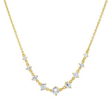 TAI JEWELRY | Graduated CZ Station Necklace | Necklace |