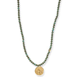 TAI JEWELRY Necklace -4 Handmade Beaded Necklace With Dangle Accent