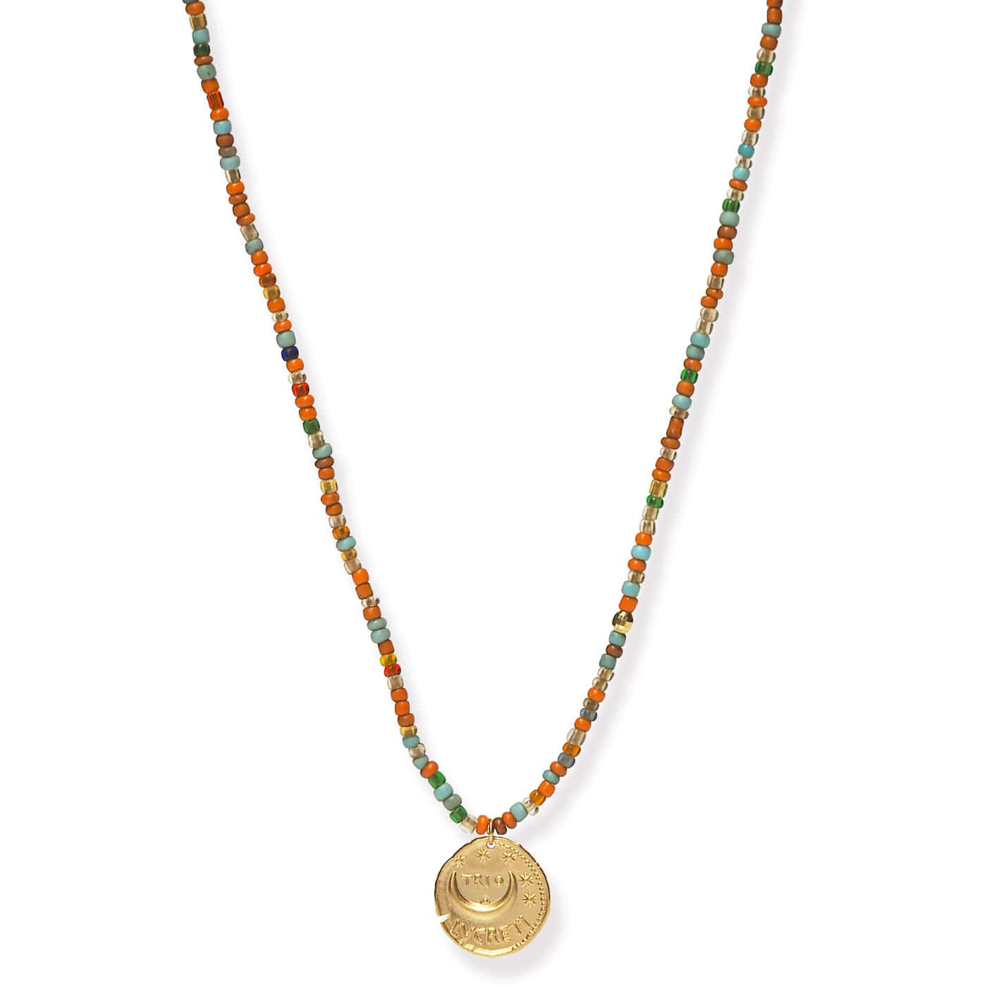 TAI JEWELRY Necklace -5 Handmade Beaded Necklace With Dangle Accent