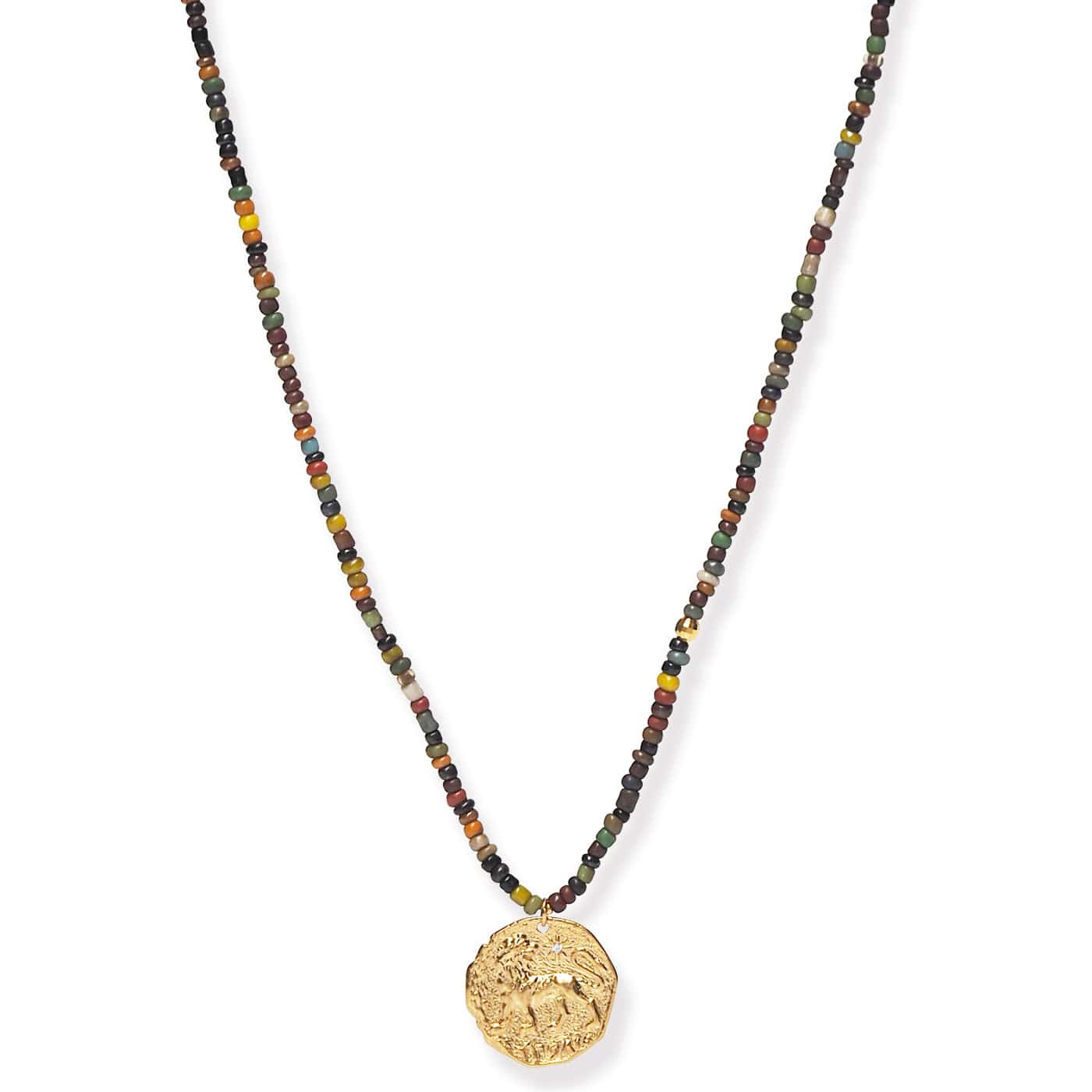TAI JEWELRY Necklace -6 Handmade Beaded Necklace With Dangle Accent