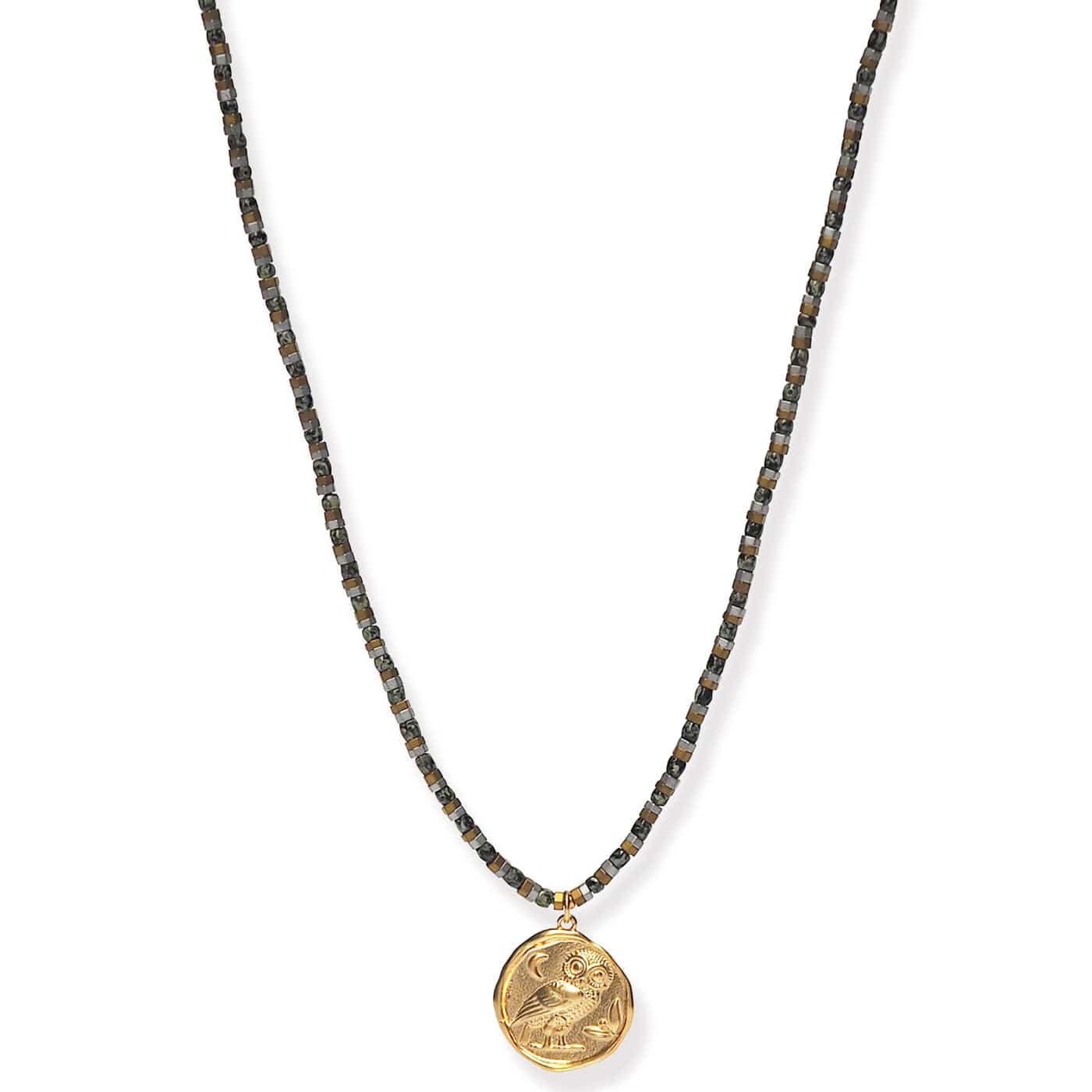 TAI JEWELRY Necklace -7 Handmade Beaded Necklace With Dangle Accent