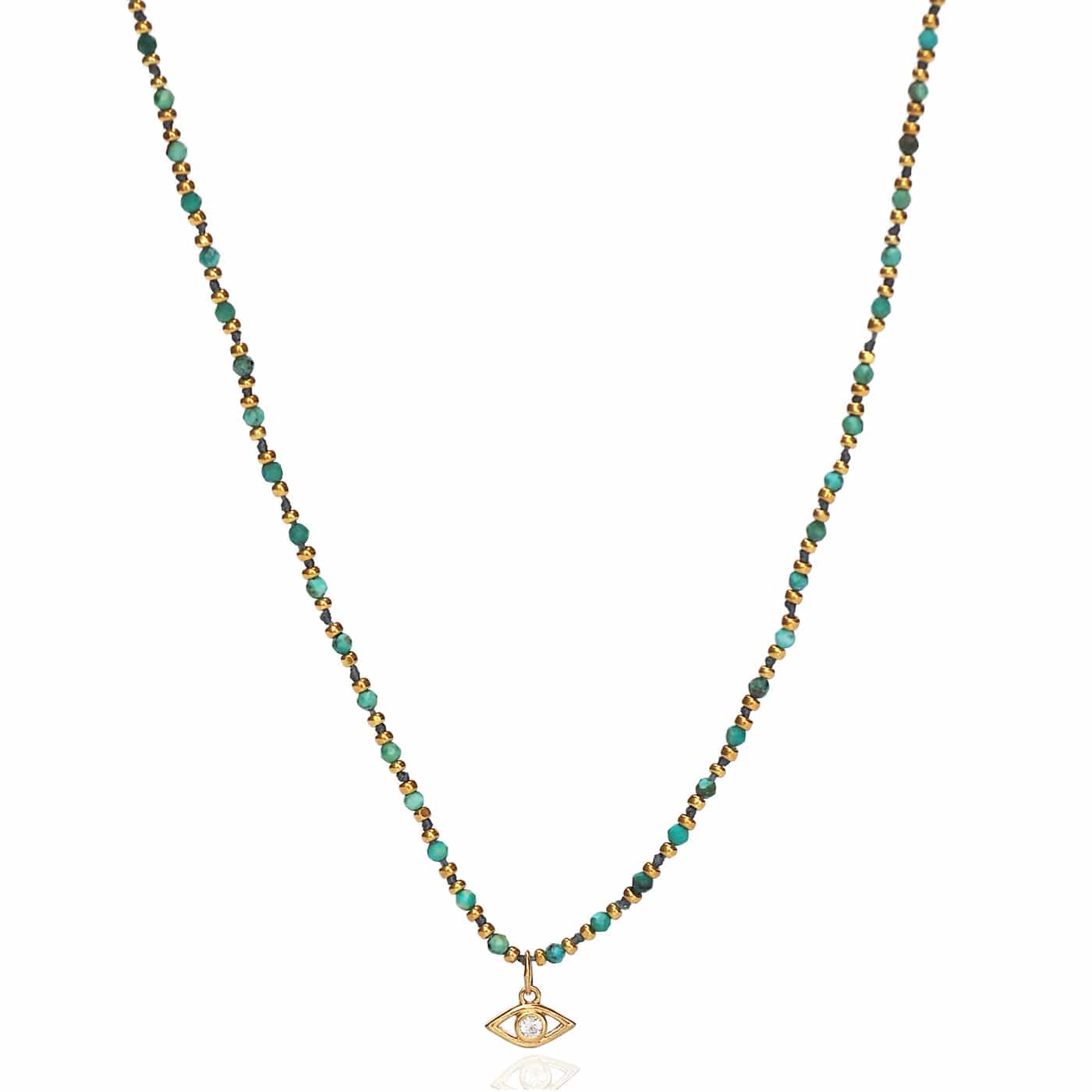 TAI JEWELRY | Handmade Beaded Necklace With Dangle Accent | Necklace |