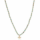 TAI JEWELRY | Handmade Beaded Necklace With Dangle Accent | Necklace |