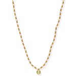 TAI JEWELRY | Handmade Beaded Necklace With Glass Stone Accent | Necklace |