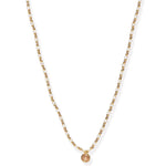TAI JEWELRY | Handmade Beaded Necklace With Glass Stone Accent | Necklace |