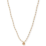 TAI JEWELRY | Handmade Beaded Necklace With Glass Stone Accent | Necklace |