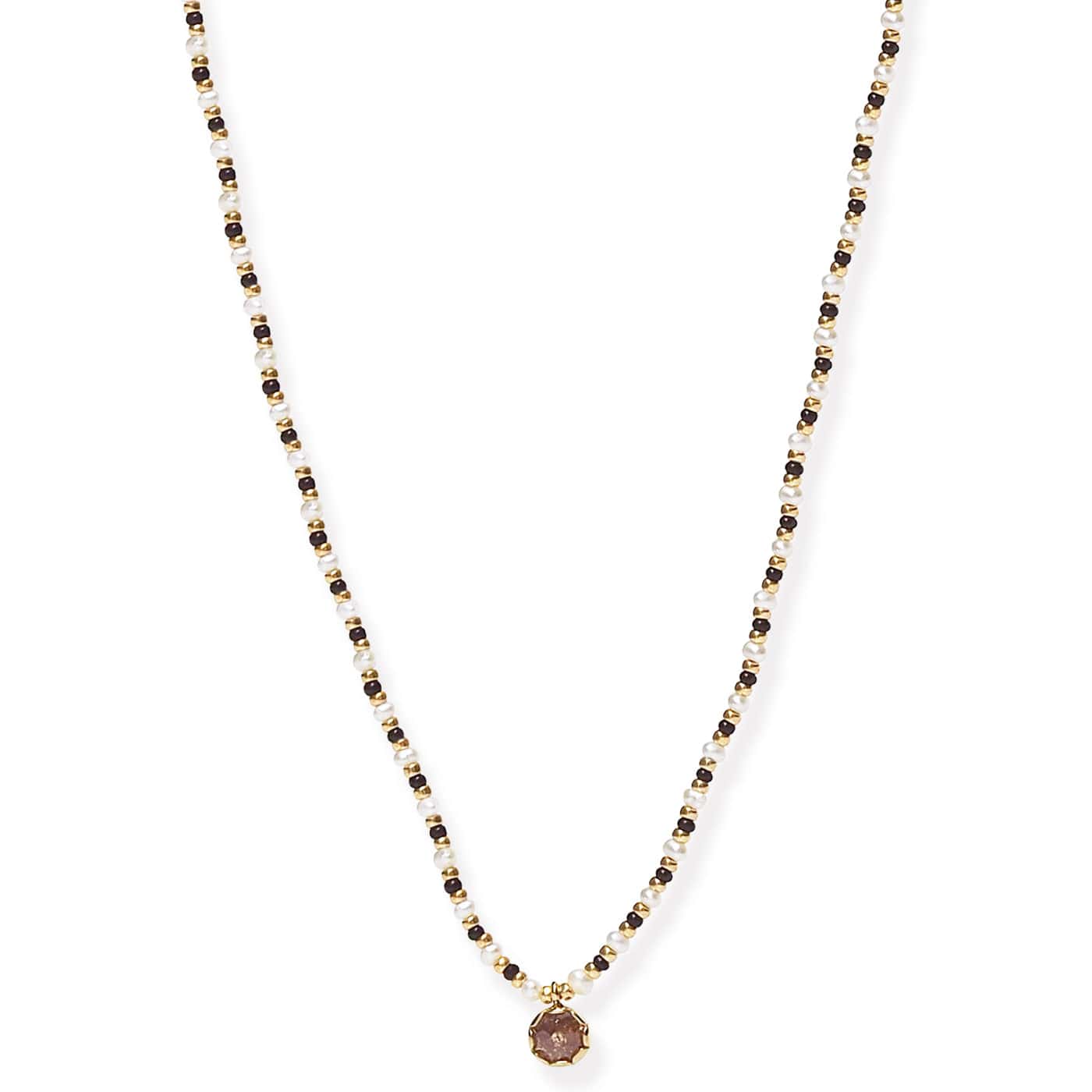 TAI JEWELRY | Handmade Beaded Necklace With Glass Stone Accent | Necklace |