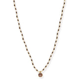 TAI JEWELRY | Handmade Beaded Necklace With Glass Stone Accent | Necklace |