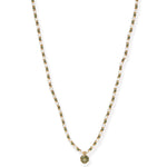TAI JEWELRY | Handmade Beaded Necklace With Glass Stone Accent | Necklace |