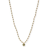 TAI JEWELRY | Handmade Beaded Necklace With Glass Stone Accent | Necklace |