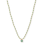 TAI JEWELRY | Handmade Beaded Necklace With Glass Stone Accent | Necklace |