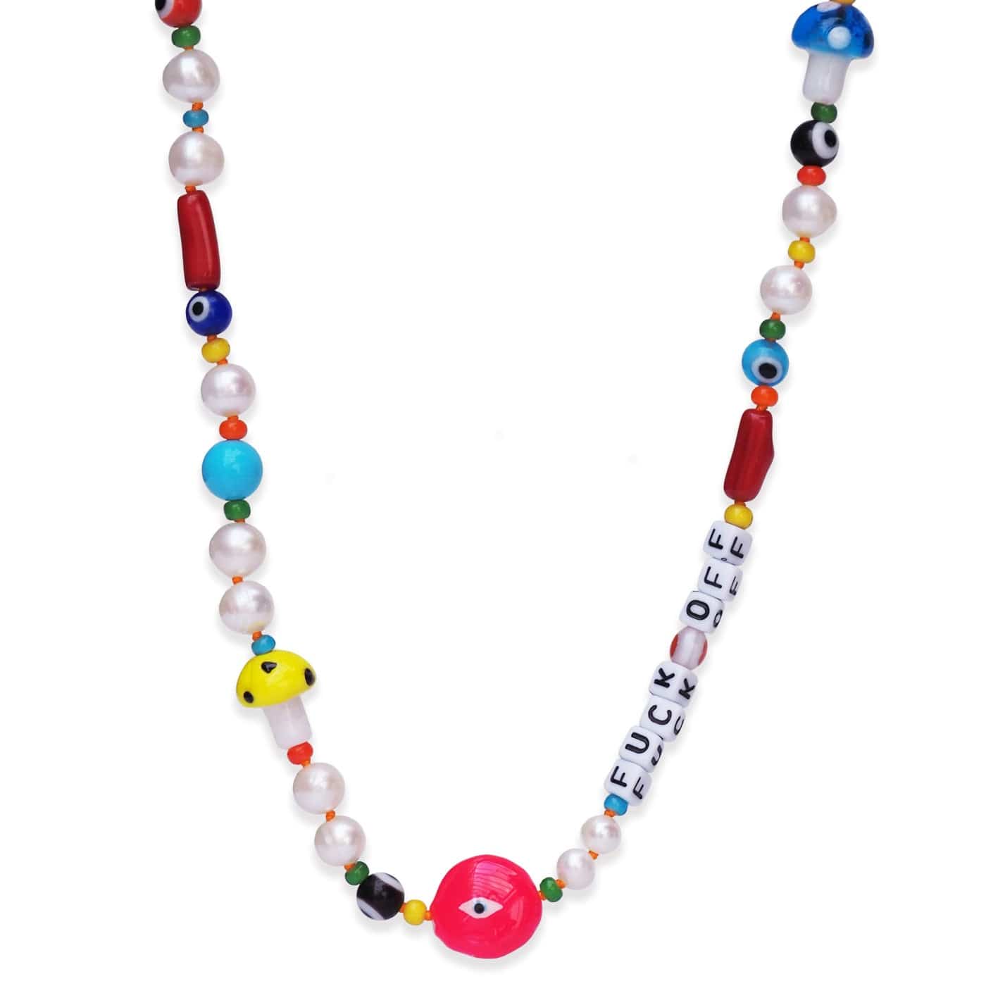 TAI JEWELRY Necklace Handmade F*$K OFF Necklace