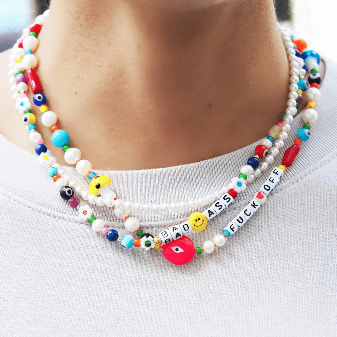TAI JEWELRY Necklace Handmade F*$K OFF Necklace