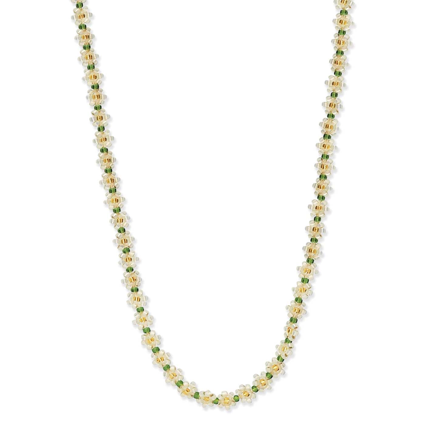 TAI JEWELRY | Handmade Seed Bead Floral Necklace | Necklace |