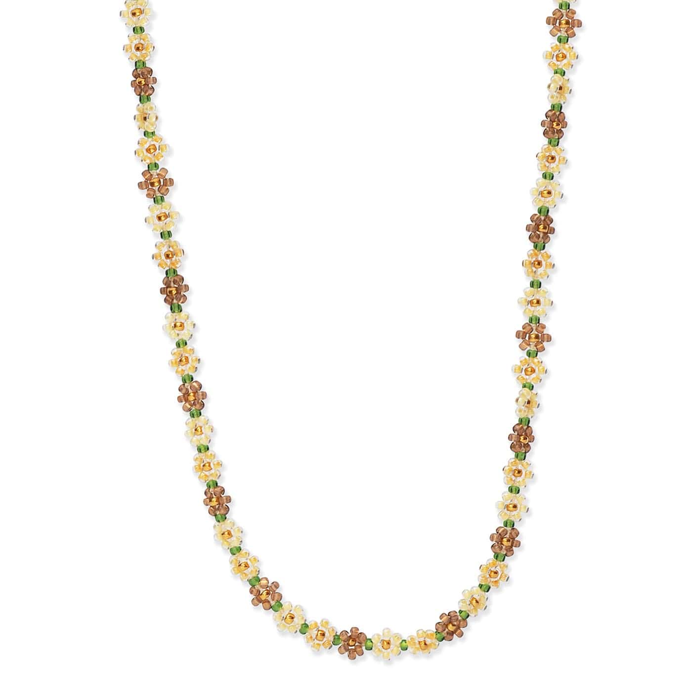 TAI JEWELRY | Handmade Seed Bead Floral Necklace | Necklace |